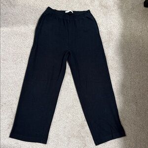 OAK + FORT Black Wide-Leg Pull-On Pants for Kids
